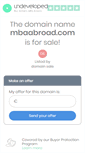 Mobile Screenshot of mbaabroad.com
