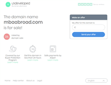 Tablet Screenshot of mbaabroad.com